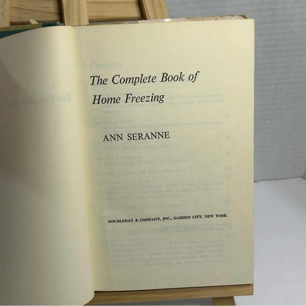 The Complete Book of Home Freezing By Ann Seranne 1966 Hardback Cookbook
